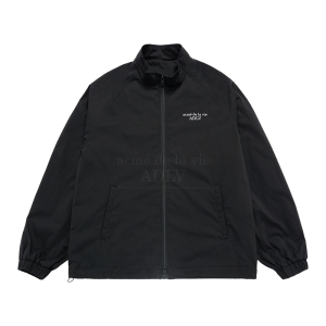BASIC LOGO NYLON SET UP JACKET BLACK