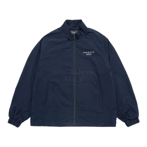 BASIC LOGO NYLON SET UP JACKET NAVY